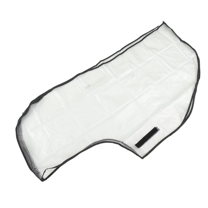 PVC Tas Kap Regenhoes Transparant Waterdicht Opvouwbaar Praktische Kap Beschermhoes gray