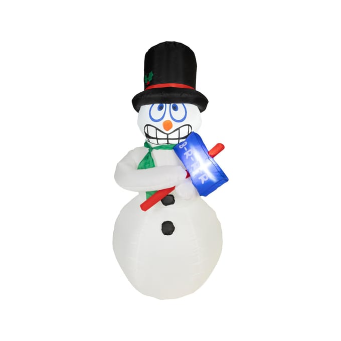 LED opblaasbaar figuur polyester snowman met  beweging buiten
