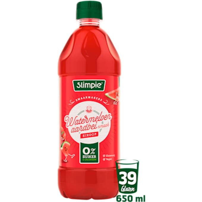 Limonadesiroop watermeloen aardbei