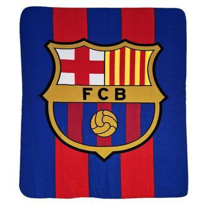 FC Barcelona Fleece Deken 120 X 150 Deken Barca Voetbal