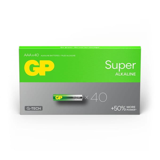 GP Super AAA batterij (potlood) Alkaline 1.5 V 40 stuk(s)