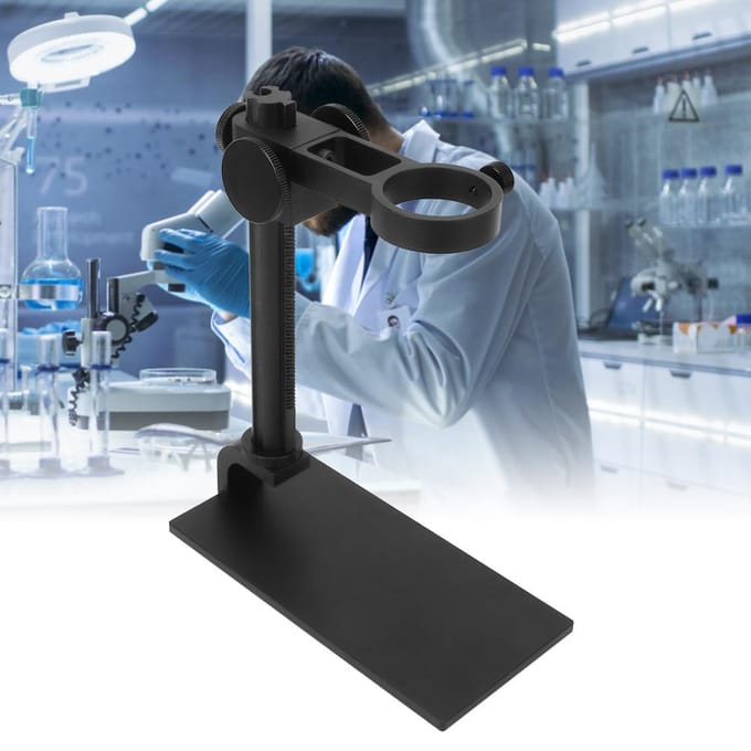 Verstelbare Aluminiumlegering Standaard Beugel Digitale Elektronenmicroscoop Houder AccessoireZwart zwart