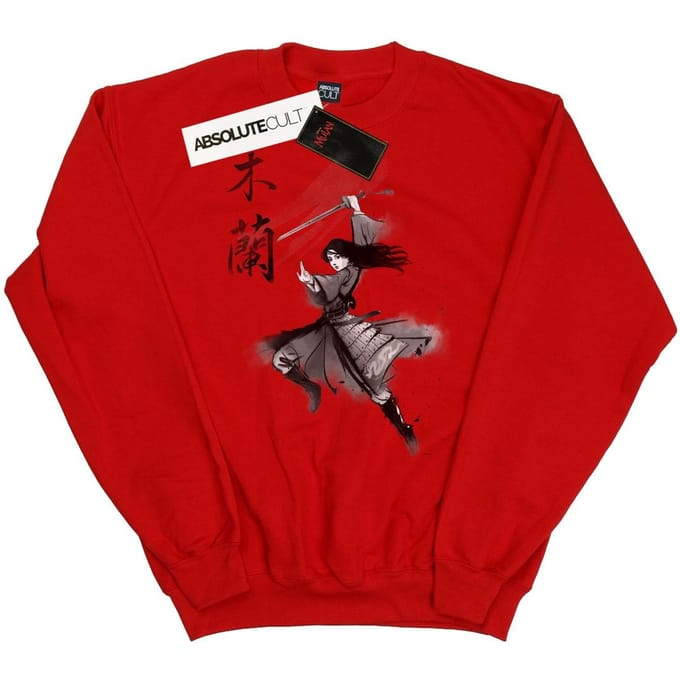 Disney Meisjes Mulan Movie Sword Jump Sweatshirt (Rood)