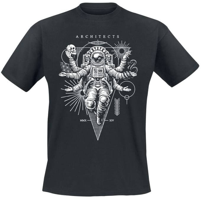Architects T-shirt - Space God - S tot XXL - voor Mannen - zwart