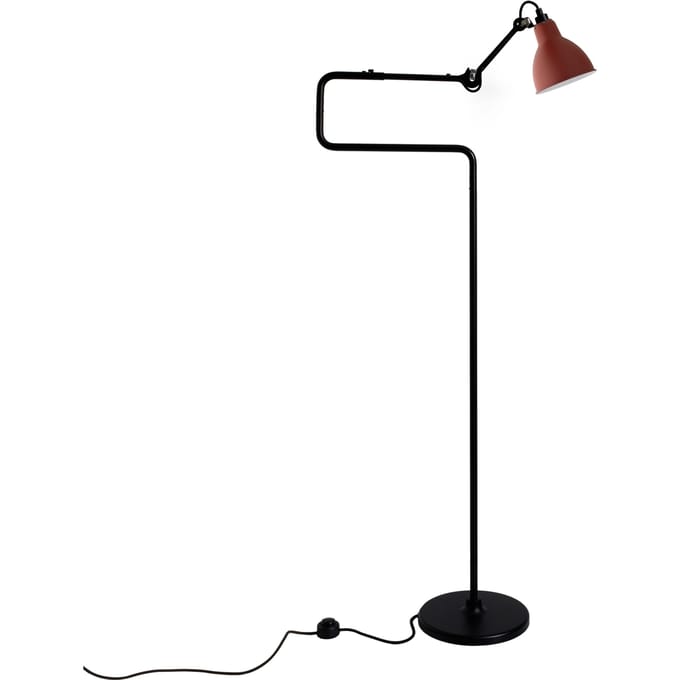 DCWéditions - LAMPE GRAS N°411 vloerlamp - rood - rond