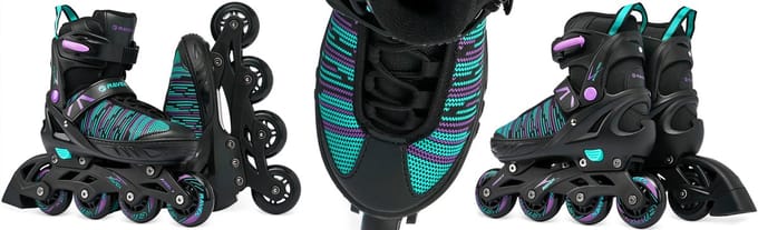 RAVEN Cande 3-in-1 inline skates/rolschaatsen maat 35-39