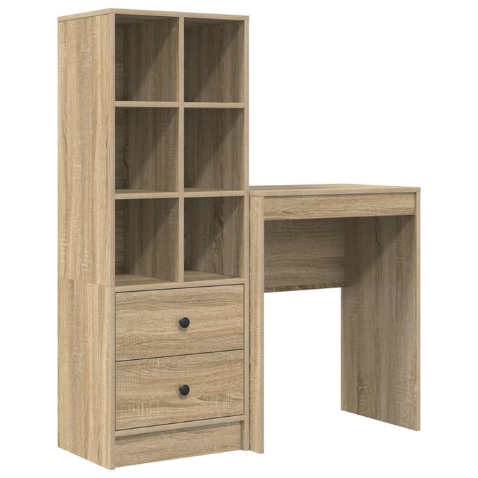 vidaXL - Bureau - Sonoma - Eik - 105,5 - x - 34 - x - 127 - cm - 2 - st