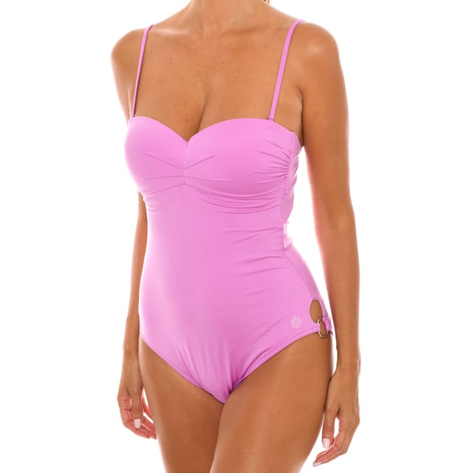 Damesbadpak met strapless halslijn 46219