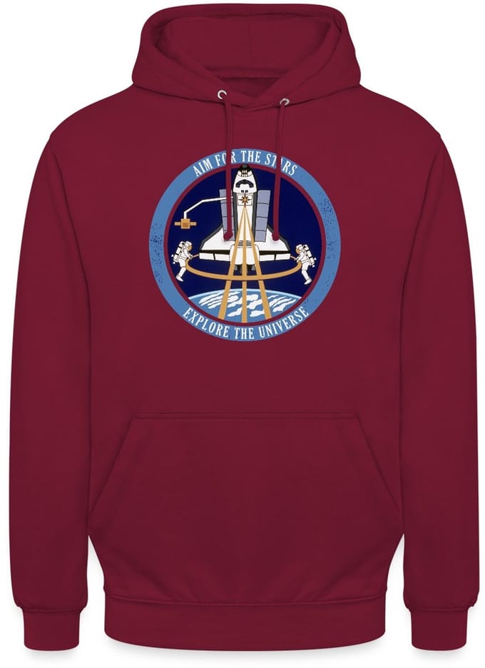 NASA Aim For The Stars Hoodie Unisex