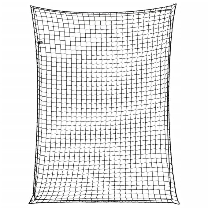 vidaXL - Aanhangwagennet - elastisch - touw - 4x3 - m - polypropeen - zwart