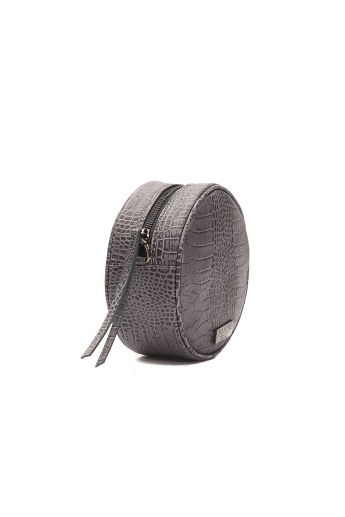 Pompei Donatella Vrouwen Grijs Leren Crossbody Tas