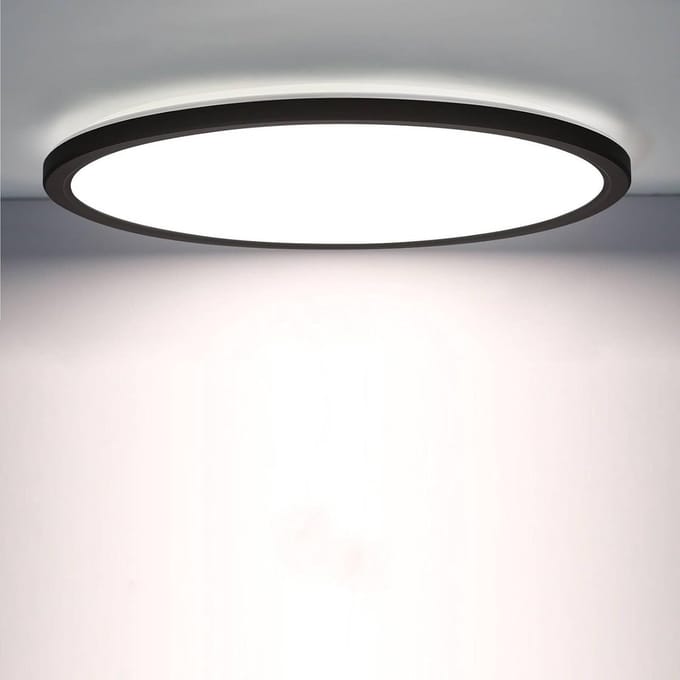 Led Plafonnière - Bewegingssensor Licht - Automatische Verlichting - Geavanceerde Bewegingsdetectie - 22 cm - Zwart