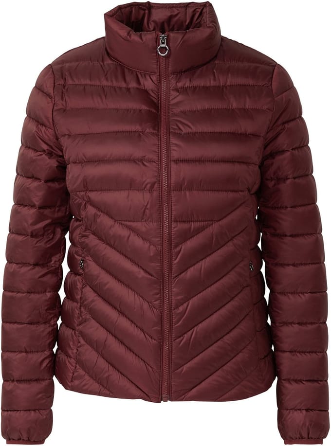 Slim fit gewatteerd jack met opstaande kraag