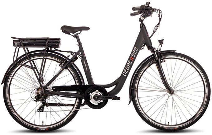 Degreaser dames ebike 50 cm 10.4 Ah 7sp zwart