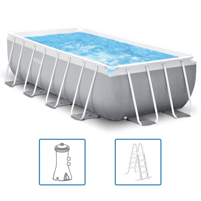 INTEX Zwembadset Prism Frame rechthoekig 400x200x100 cm