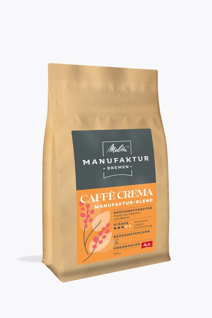 Melitta® Manufaktur Bremen Caffé Crema regionale koffie 500g