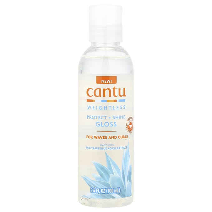 Gewicht, Bescherm + Glans Glans, Voor Golven en Krullen, 100 ml (3.4 fl oz) white
