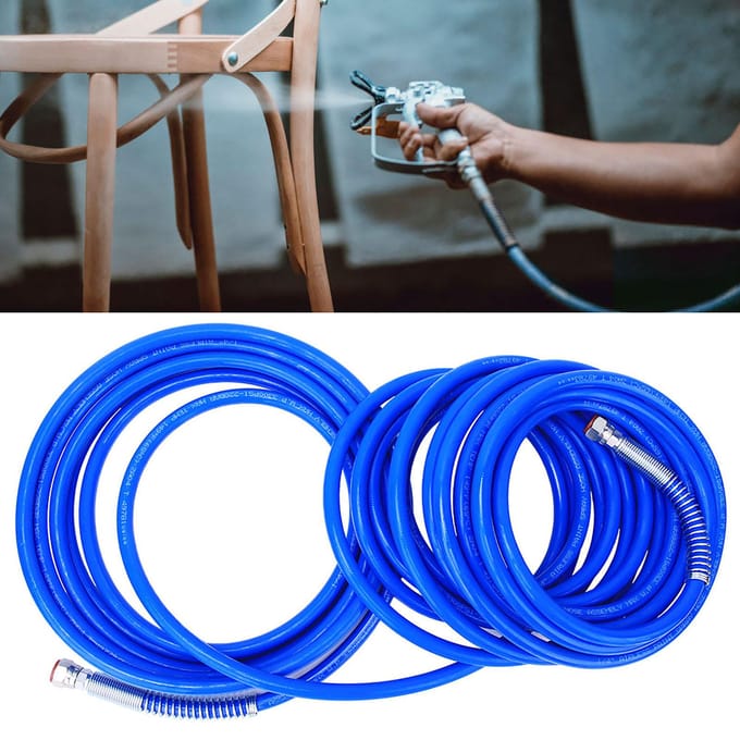14in Verfspuitslang Airless Spuitpistool Flexibele Vezelbuis 3265Psi 13 Meter(43ft) blue
