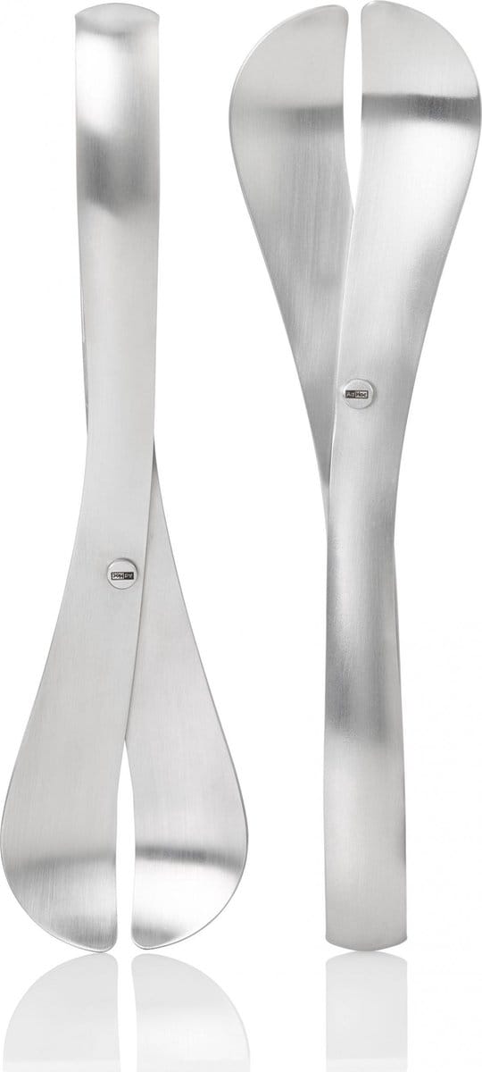 Saladebestek Curve, Zilver - Adhoc