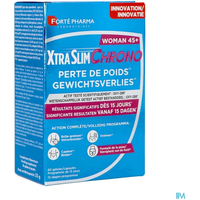 XtraSlim Chrono Woman 45+ Gewichtsverlies 60 Capsules