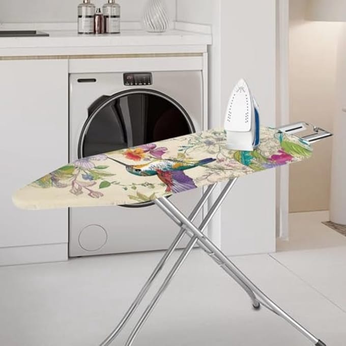 Strijkplankhoes met Bloemenprint en Elastische Rand - 2XL