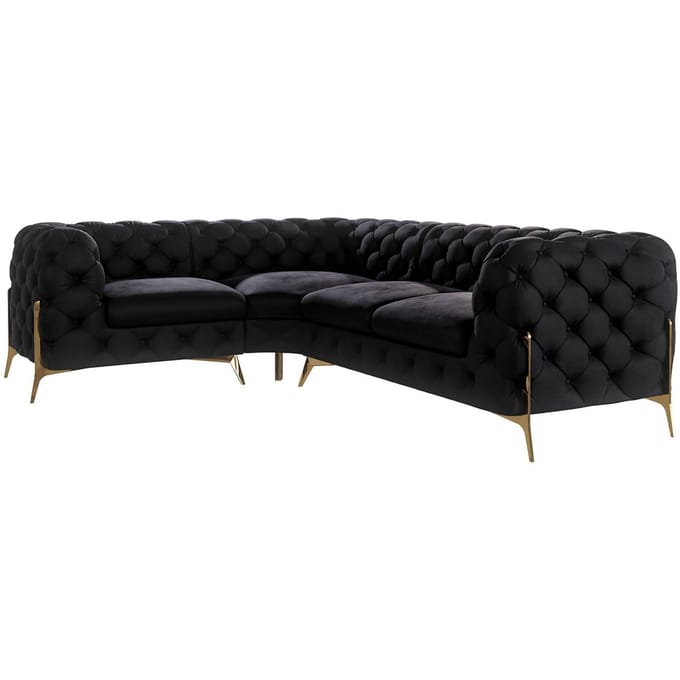 3-zitshoekbank Chelsea links velvet | Ropez