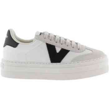 Leren en suede effect sneakers Victoria Barcelona