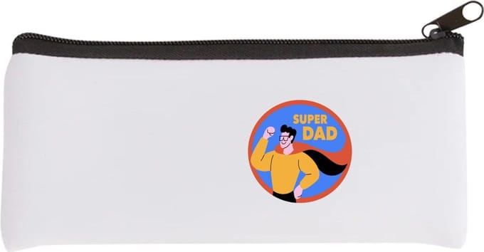 Akyol - super dad Etui - Vader - papa - vaderdag - cadeau - verjaardag - kado - 20 bij 9 cm