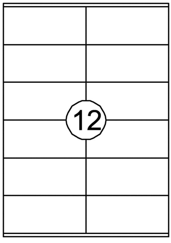 Etiket Quantore 105 x 48 mm 1200 stuks