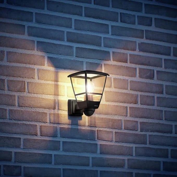 Steinel Buitenlamp L 10 S Zwart met Sensor