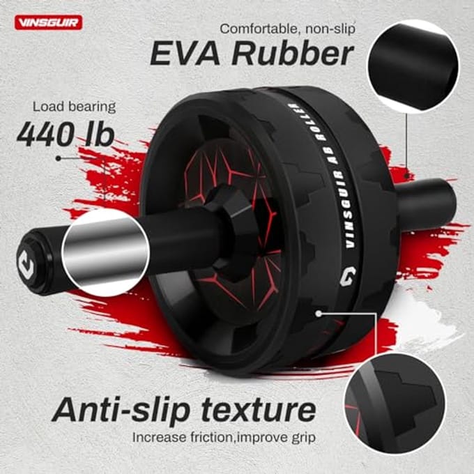 Ab Roller Wheel voor Effectieve Buikoefeningen - Thuis Gym Workout Apparatuur