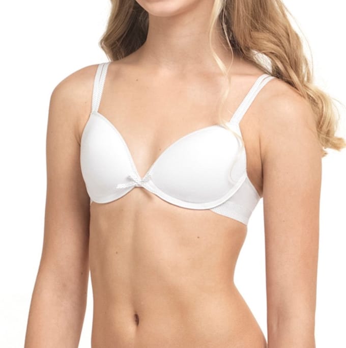 Boobs & Bloomers Anny - meisjes beugel bh - maat 80A - wit - 30050040