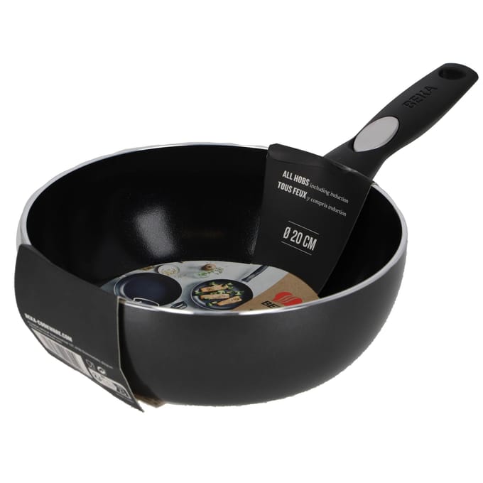 Beka Pro Induc Wokpan - Ø 20 cm - Keramische antikleeflaag - PFAS-vrij - Geschikt voor inductie - Zwart
