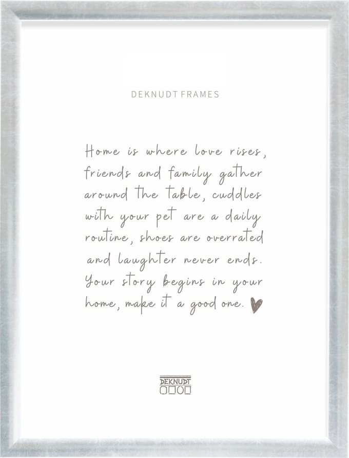 Deknudt Frames fotolijst S54SD2 - zilverkleur - hout - 30x45 cm