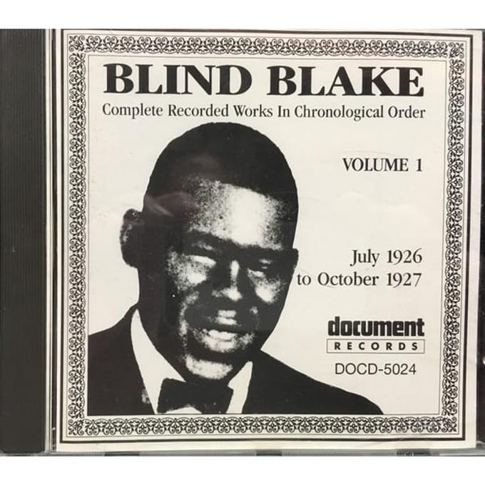 CD BLIND BLAKE - Complete Recorded Works In Chronolo DOCD5024 Document Record 1991 Australië Blues Gebruikt black