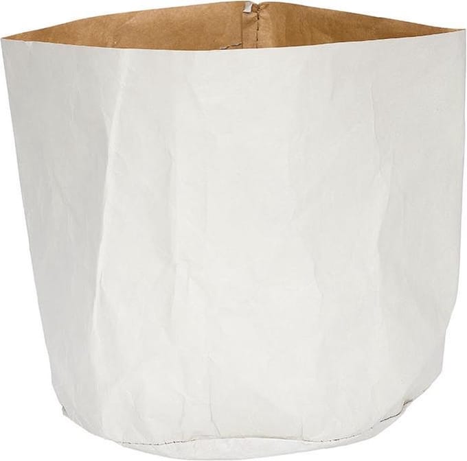Cosy&Trendy broodzak - Wit/Bruin - 18 x 18 cm