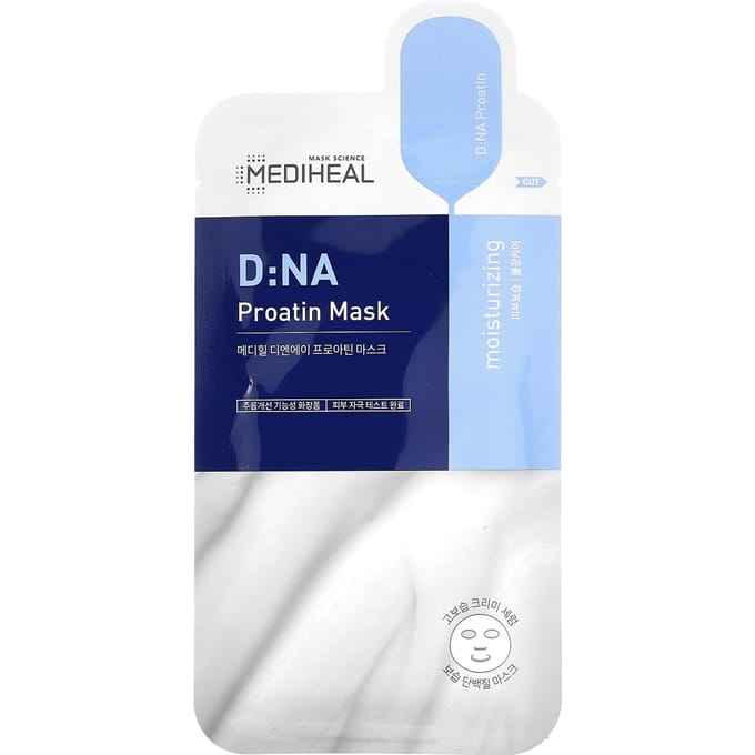 MEDIHEAL, DNA Proatin Beauty Mask, 1 sheet, 25ml (0.81fl oz) blue