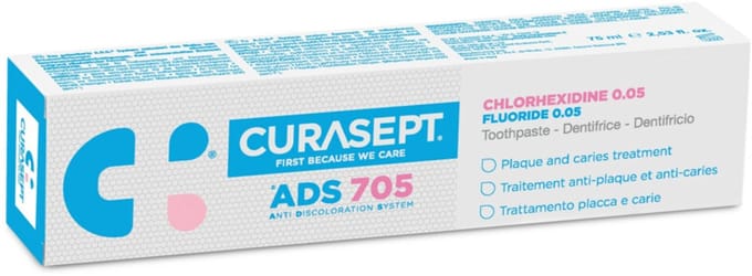 Curasept - Gel-Tandpasta 0,05% CHX - 6 x 75 ml - Voordeelverpakking