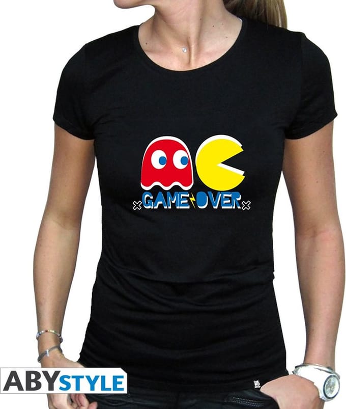 PAC-MAN - Tshirt Game Over woman SS black