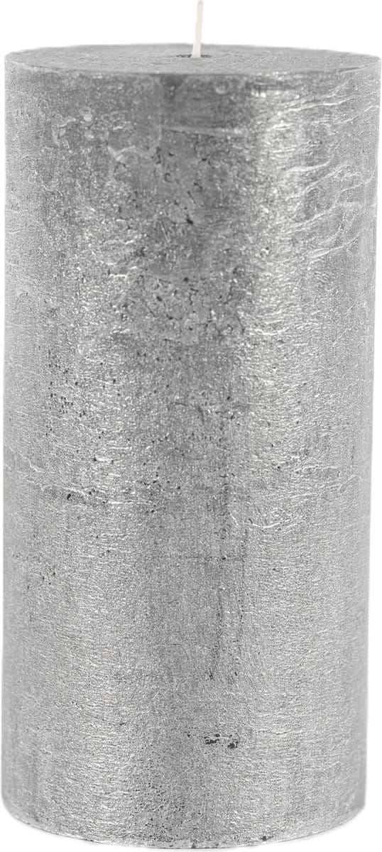 Rasteli Luz Your Senses Stomp Kaars Zwart-Black Silver D 10 cm H 20 cm