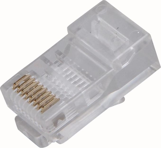 Kopp stekkers UTP 8-polig rj45 6 stuks