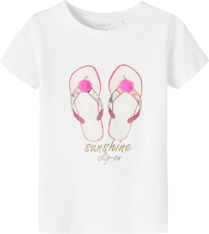 Name it t-shirt meisjes - wit - NMFfransisca - maat 80