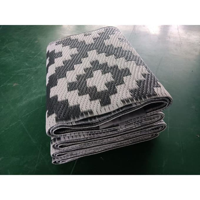 Vierkant Plus Dubbellaags Pp Strand Picknickmat Terrasmat Buitenmat 180*270cm gray