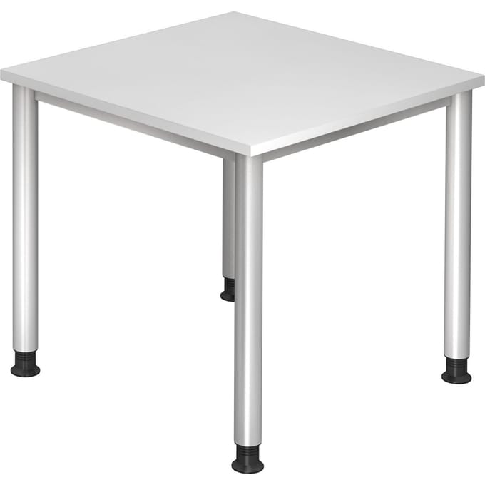 HILO 8 S | Bureau - Wit 80 x 80 Tafelhoogte I In hoogte verstelbaar