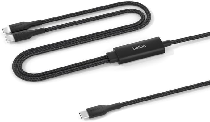 Belkin CAC004HQ1.5MBK USB-kabel USB 2.0 1,5 m USB C 2 x USB C Zwart
