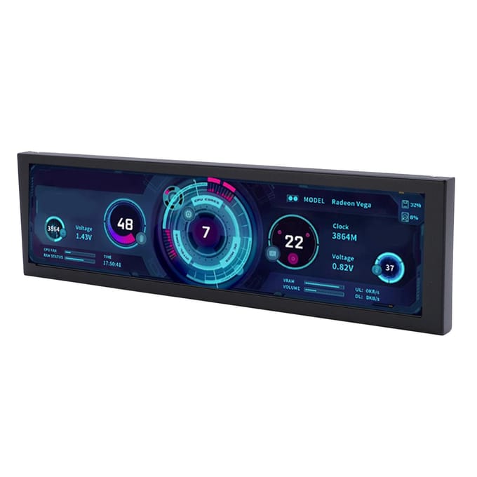 8.8 Inch Scherm 1920x480 Resolutie Type C PH Interface Kleine Geheugenkaartsleuf Computer Secundair Display