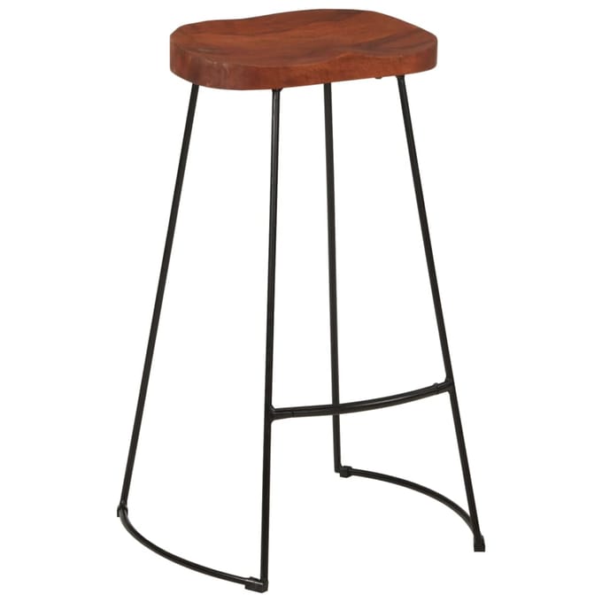 vidaXL - Barkrukken - 2 - st - Gavin - 50x40x78 - cm - massief - mangohout