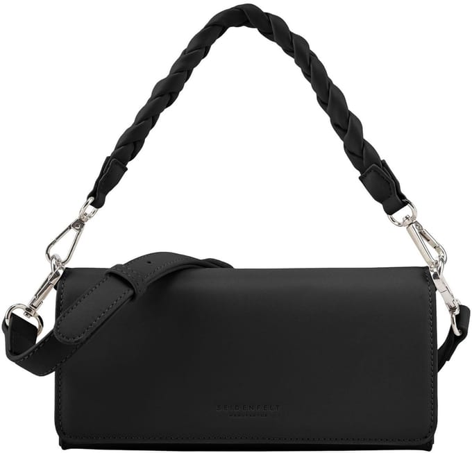 SEIDENFELT MANUFAKTUR Schoudertas Melbu Crossbag Black Zwart