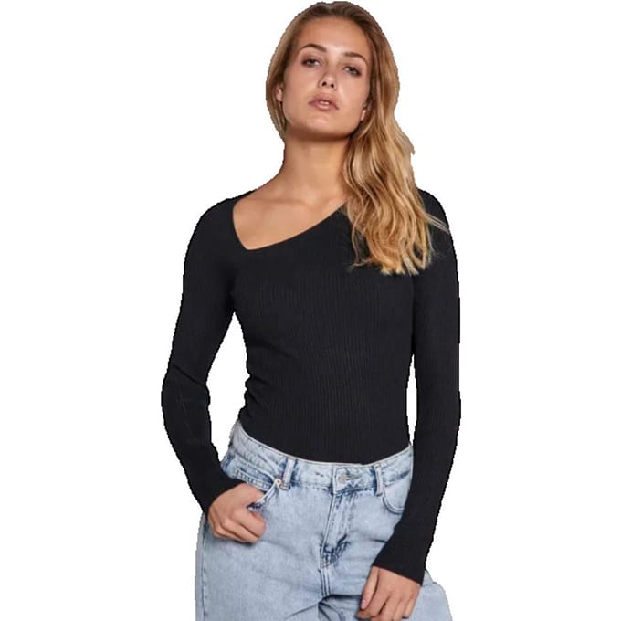 Norr Sherry knit top black -