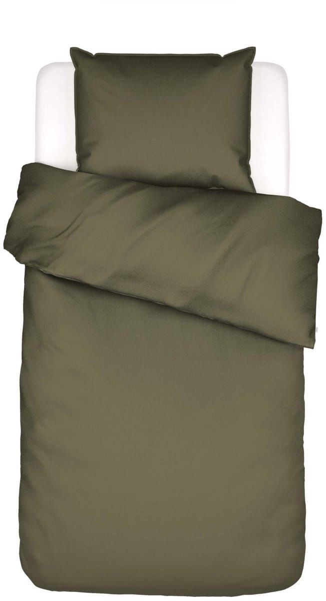Essenza Minte Dekbedovertrek Mosgroen - Eenpersoons – 140x200/220 cm